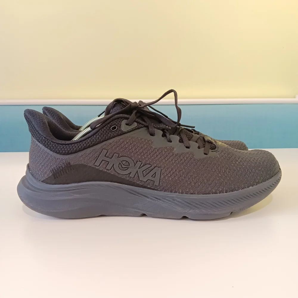 Hoka One One Solimar Shoes Mens 12.5 D Triple Black 1123074 BBLC Walk Running - Picture 5 of 11